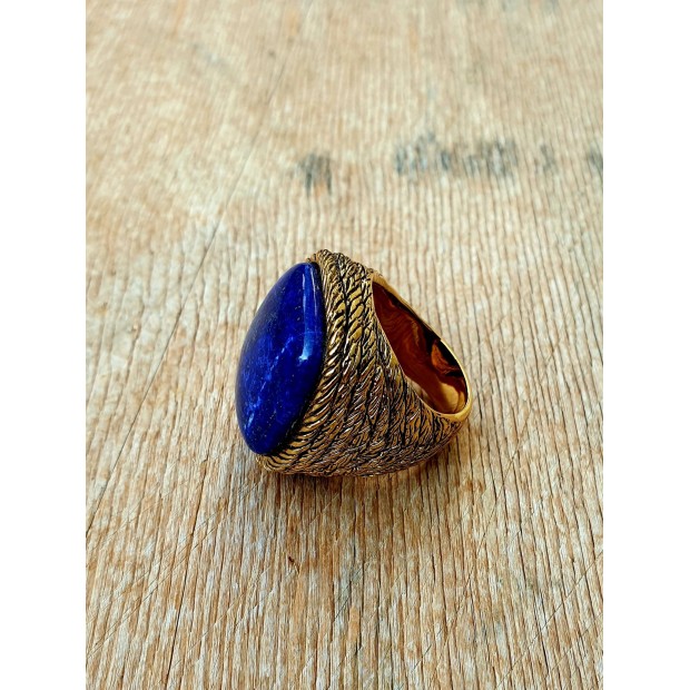 Aurelie Bidermann žiedas su lazuritu